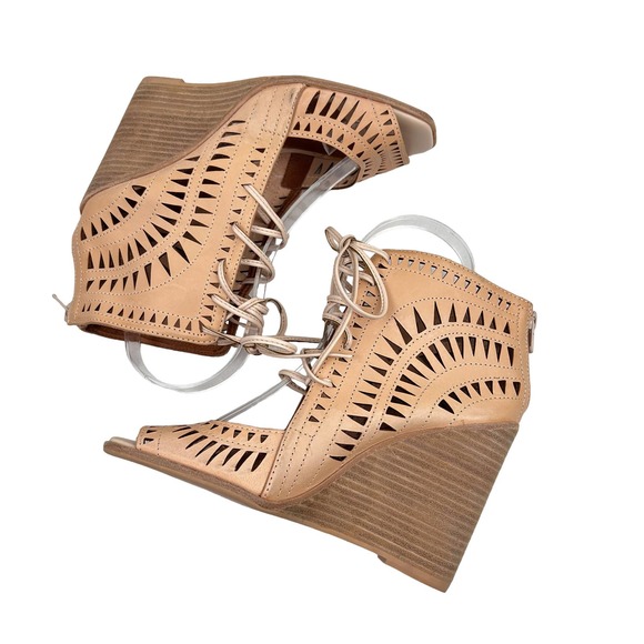 Jeffrey Campbell Rodillo Leather Wedge Sandals - Picture 5 of 10